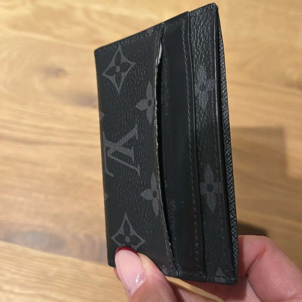 Louis Vuitton (LV) Monogram Eclipse Double Card Holder